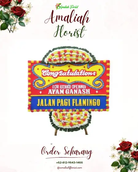 Sewa Papan Bunga Kameloh Baru